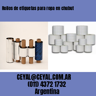 Rollos de etiquetas para ropa en chubut