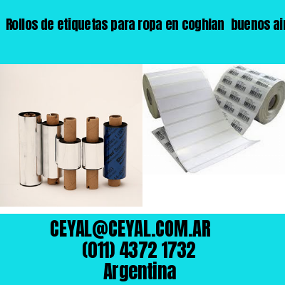 Rollos de etiquetas para ropa en coghlan  buenos aires