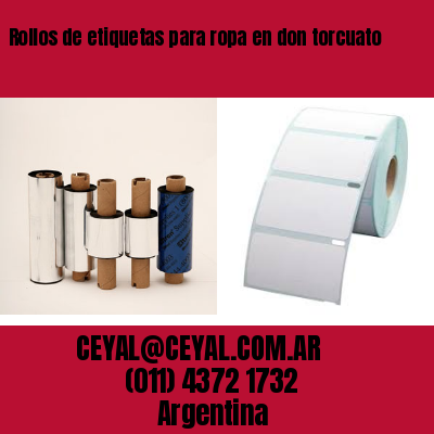 Rollos de etiquetas para ropa en don torcuato