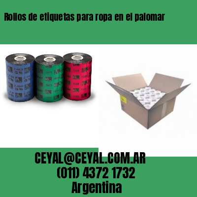 Rollos de etiquetas para ropa en el palomar