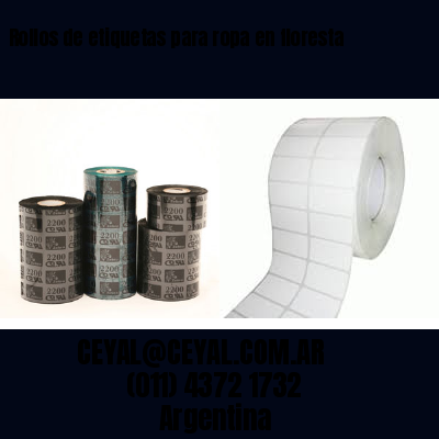 Rollos de etiquetas para ropa en floresta