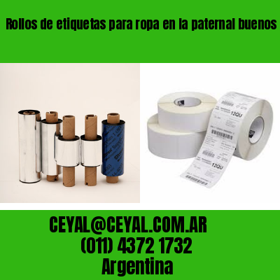 Rollos de etiquetas para ropa en la paternal buenos aires