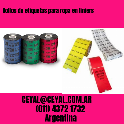 Rollos de etiquetas para ropa en liniers