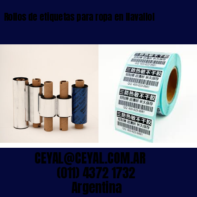 Rollos de etiquetas para ropa en llavallol