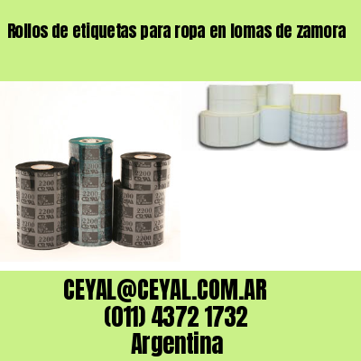 Rollos de etiquetas para ropa en lomas de zamora