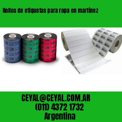 Rollos de etiquetas para ropa en martínez