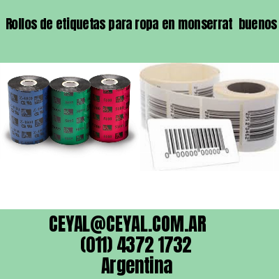 Rollos de etiquetas para ropa en monserrat  buenos aires