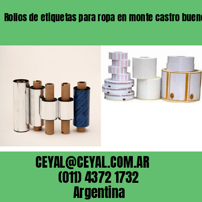 Rollos de etiquetas para ropa en monte castro buenos aires