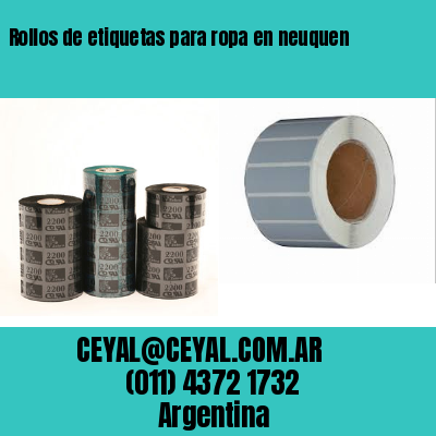Rollos de etiquetas para ropa en neuquen