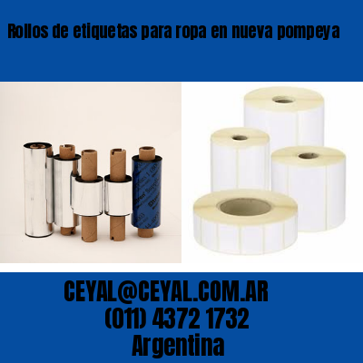 Rollos de etiquetas para ropa en nueva pompeya