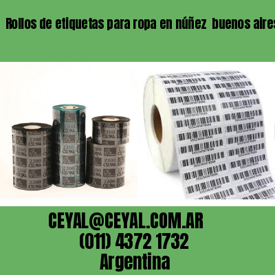Rollos de etiquetas para ropa en núñez  buenos aires