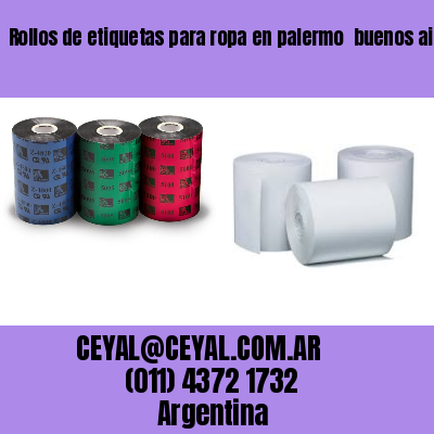 Rollos de etiquetas para ropa en palermo  buenos aires