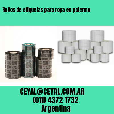 Rollos de etiquetas para ropa en palermo