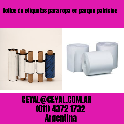 Rollos de etiquetas para ropa en parque patricios