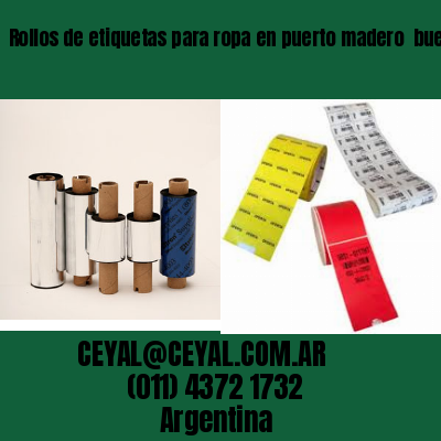 Rollos de etiquetas para ropa en puerto madero  buenos aires