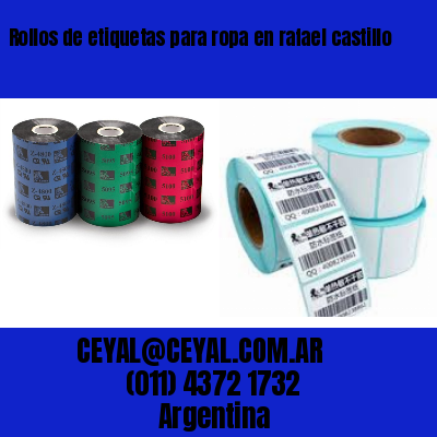 Rollos de etiquetas para ropa en rafael castillo