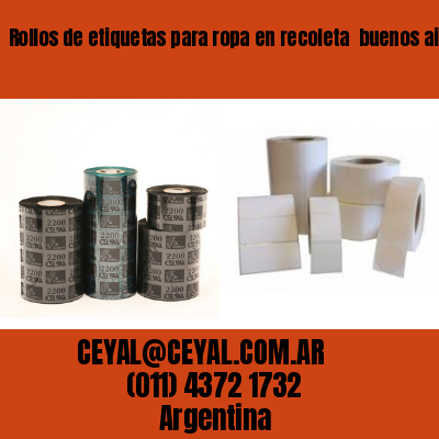 Rollos de etiquetas para ropa en recoleta  buenos aires