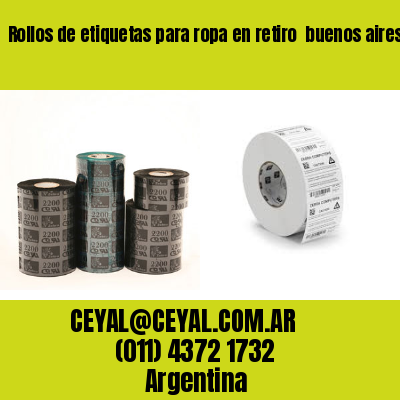 Rollos de etiquetas para ropa en retiro  buenos aires