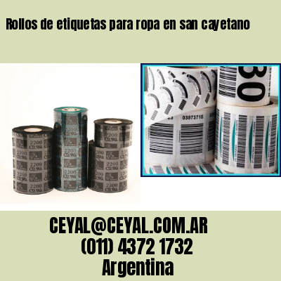 Rollos de etiquetas para ropa en san cayetano