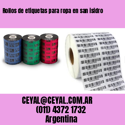 Rollos de etiquetas para ropa en san isidro