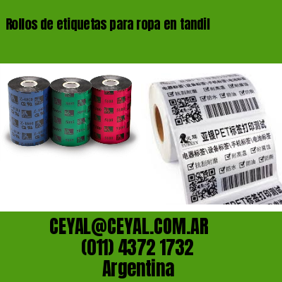 Rollos de etiquetas para ropa en tandil