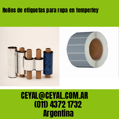Rollos de etiquetas para ropa en temperley