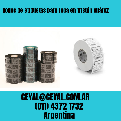 Rollos de etiquetas para ropa en tristán suárez