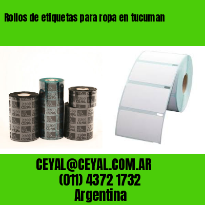 Rollos de etiquetas para ropa en tucuman