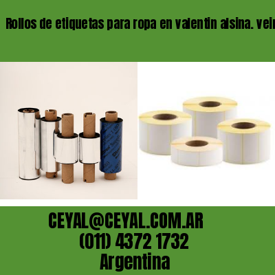 Rollos de etiquetas para ropa en valentin alsina. veinticinco de mayo