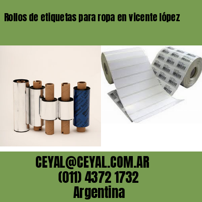 Rollos de etiquetas para ropa en vicente lópez