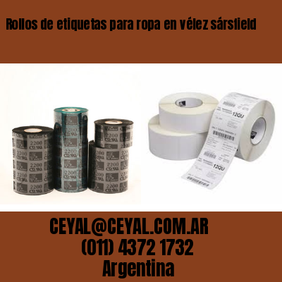 Rollos de etiquetas para ropa en vélez sársfield
