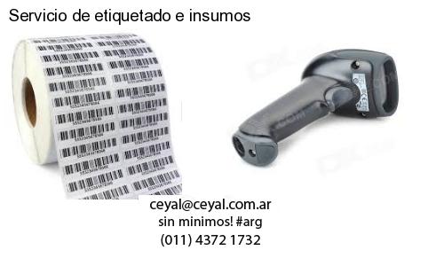Servicio de etiquetado e insumos