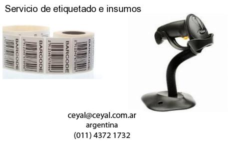 Servicio de etiquetado e insumos
