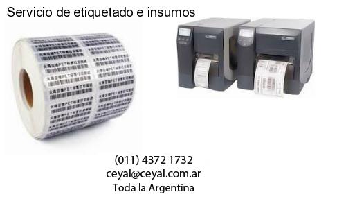 Servicio de etiquetado e insumos