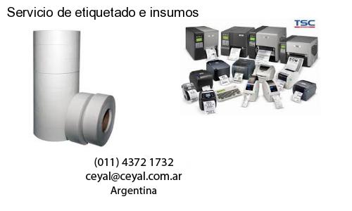 Servicio de etiquetado e insumos