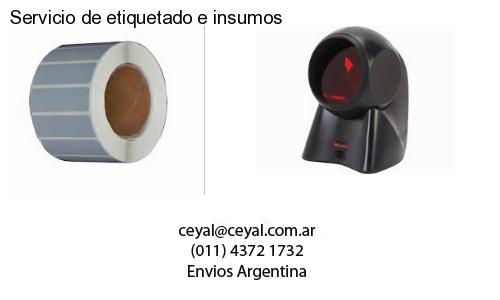 Servicio de etiquetado e insumos