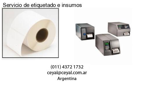 Servicio de etiquetado e insumos