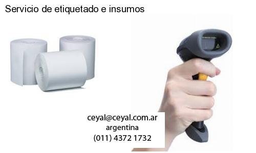 Servicio de etiquetado e insumos