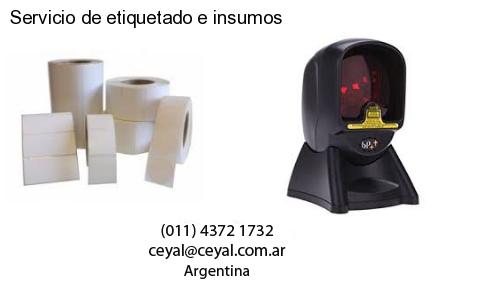 Servicio de etiquetado e insumos