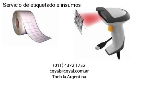 Servicio de etiquetado e insumos