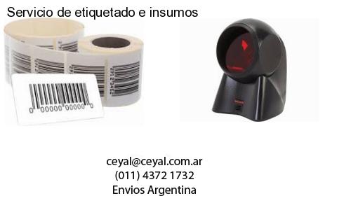 Servicio de etiquetado e insumos