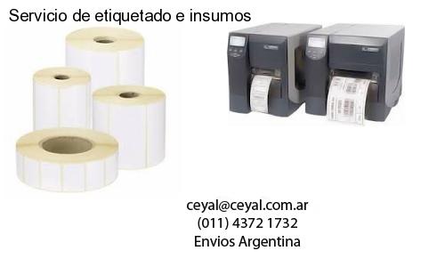 Servicio de etiquetado e insumos