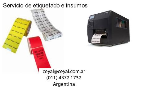Servicio de etiquetado e insumos