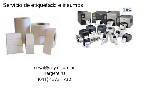Servicio de etiquetado e insumos