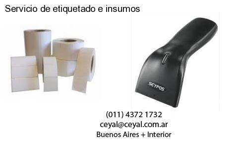 Servicio de etiquetado e insumos