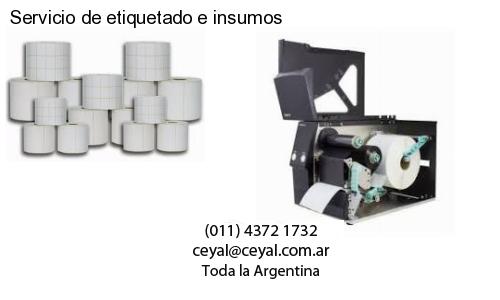 Servicio de etiquetado e insumos