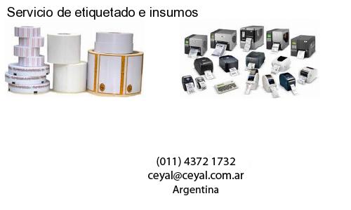 Servicio de etiquetado e insumos