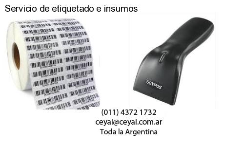Servicio de etiquetado e insumos
