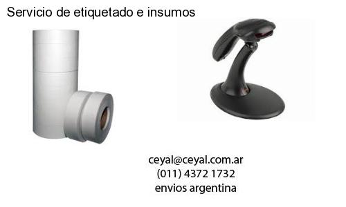 Servicio de etiquetado e insumos