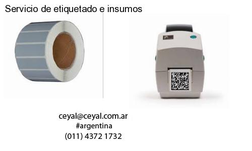 Servicio de etiquetado e insumos